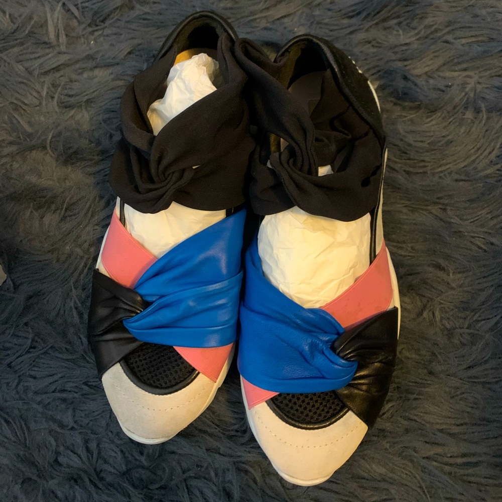 Emilio Pucci fabric and leather sneakers size 41